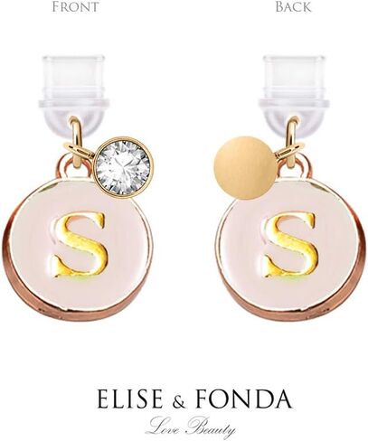 ELISE & FONDA TP19 منفذ شحن USB جديد من النوع C مضاد للغبار، قابس لطيف مستدير على شكل حرف S الأولي للهاتف الخلوي لهاتف Samsung Galaxy/Huawei/OnePlus/Xiaomi/oppo وهواتف Android الجديدة (Blanchedalmond) in Saudi Arabia