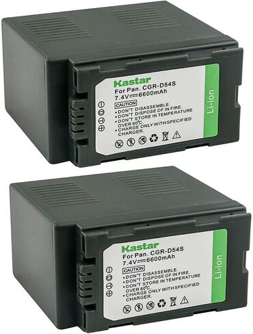 Kastar 1-Pack CGR-D54 Battery Replacement for Panasonic AG-HPX250EN AG-HPX250P AG-HPX250PJ, AG-HPX255 AG-HPX255P AG-HPX255EJ, AG-HVX200 AG-HVX200A AG-HVX200E AG-HVX200P AG-HVX200AP AG-HVX200AEN Camera in Kuwait