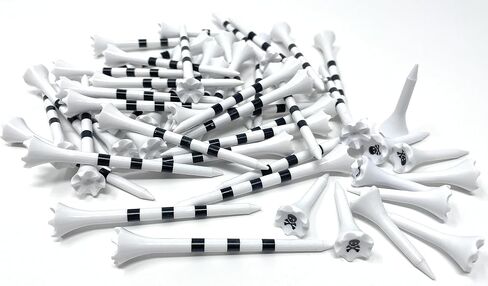 Golf Tees Plastic Combo Length Pack of 50 Includes (40 Count) 3 ¼" Plastic Golf Tees + (10 Count) 1½ Plastic Short Tees for Irons, Hybrids, Par Threes in Saudi Arabia