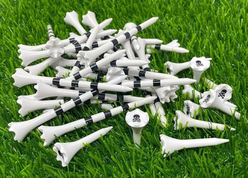 Golf Tees Plastic Combo Length Pack of 50 Includes (40 Count) 3 ¼" Plastic Golf Tees + (10 Count) 1½ Plastic Short Tees for Irons, Hybrids, Par Threes in Saudi Arabia