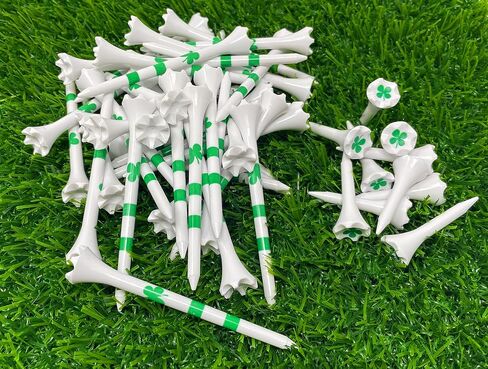 Golf Tees Plastic Combo Length Pack of 50 Includes (40 Count) 3 ¼" Plastic Golf Tees + (10 Count) 1½ Plastic Short Tees for Irons, Hybrids, Par Threes in Saudi Arabia