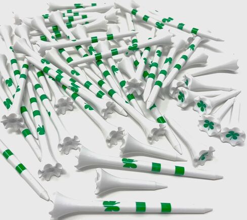 Golf Tees Plastic Combo Length Pack of 50 Includes (40 Count) 3 ¼" Plastic Golf Tees + (10 Count) 1½ Plastic Short Tees for Irons, Hybrids, Par Threes in Saudi Arabia