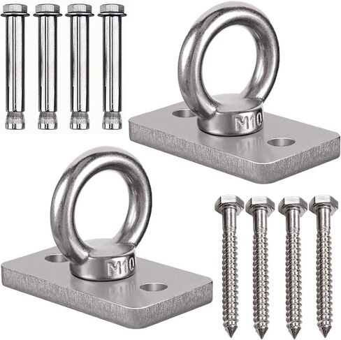 1800lb Capacity Wall Ceiling Mount Bracket for Suspension Strap, Battle Rope Anchor Ceiling Hook for Gymnastic Ring, Hammock Swing, Boxing Punching Bag in Saudi Arabia