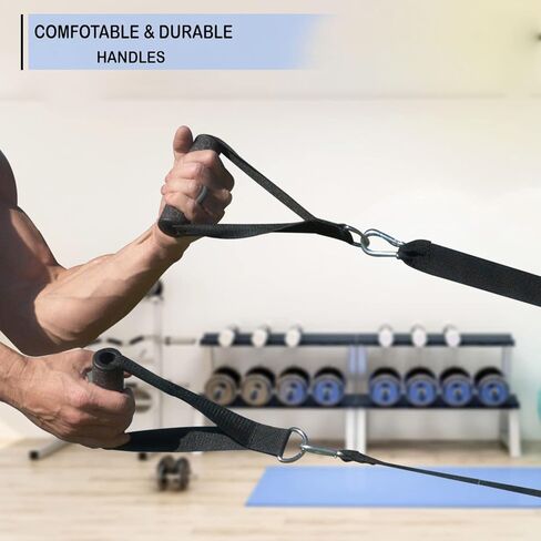 مقابض التمارين الثقيلة من ShredPak - ملحقات المقبض لبكرات آلة الكابلات، ومعدات الصالة الرياضية، وأشرطة المقاومة، ورفع الأثقال، واليوجا، وإكسسوارات التمرين، وملحقات المقبض المتينة in Kuwait