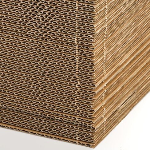 400 قطعة من الورق المقوى المموج من Hacaroa بسمك 2 مم، وسادات حشو من الورق المقوى المسطح مقاس 4.5 × 3.5 بوصة، فواصل من الورق المقوى البني كرافت للبريد والتعبئة والشحن والحرف اليدوية in Kuwait