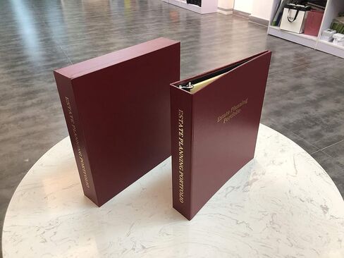 Estate Planning Portfolio Binder with Tabs and Slipcase in Saudi Arabia