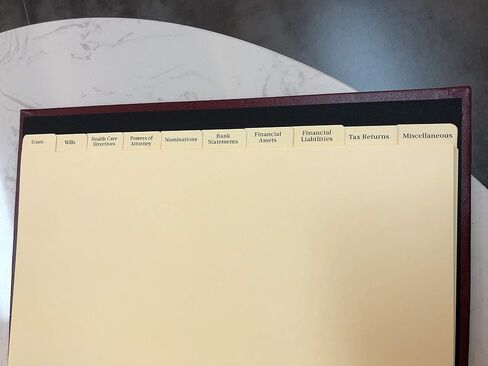 Estate Planning Portfolio Binder with Tabs and Slipcase in Saudi Arabia