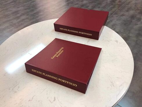 Estate Planning Portfolio Binder with Tabs and Slipcase in Saudi Arabia