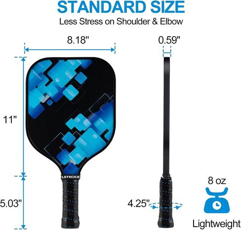 Pickleball Paddles, USAPA Standard Pickleball Paddles Set of 2 or 4, Pickleball Set with 4 or 2 Pickleball Racquets, 4 Pickleball Balls, 1 Portable Carry Bag, Pickle Ball Set for Women Men in Saudi Arabia