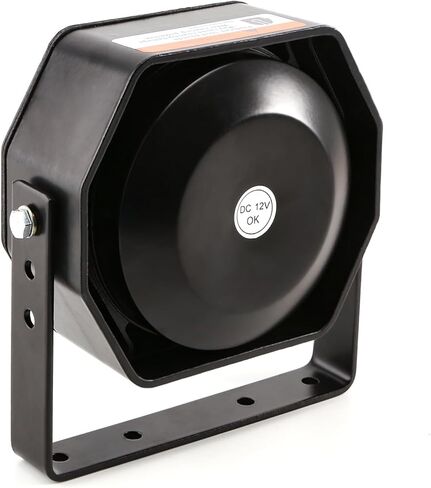 مكبر صوت BooYu 200 واط فائق النحافة عالي الأداء PA Siren Horn لسيارة الشرطة وسيارة الإسعاف والإطفاء والمركبات الهندسية [مدمج] [125-135 ديسيبل] [8 أوم] [IP66 مقاوم للماء] [متوافق مع أي صفارة إنذار 100-200 واط] in Kuwait