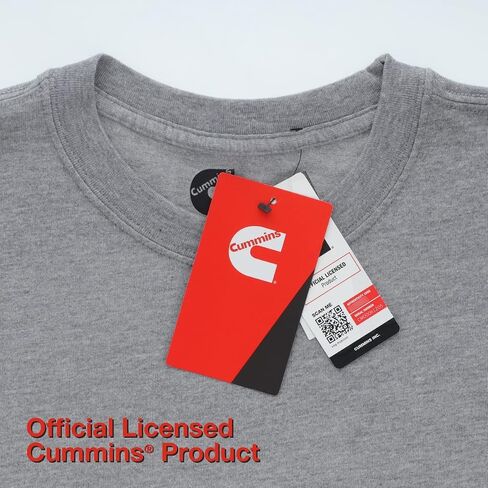 Cummins Men's T-Shirt Short Sleeve Sport Gray Pocket Tee CMN4752 - Small in Saudi Arabia