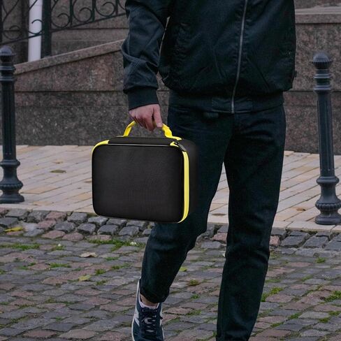 حقيبة قماشية لمضخة الهواء متوافقة مع منفاخ الإطارات وضاغط الهواء المحمول لإطارات السيارات 12 فولت تيار مستمر. علبة تخزين قماشية للمصهرات، وأقماع فوهة الهواء، والمحول، والملحقات (الصندوق فقط) in Kuwait