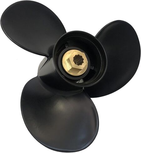 مروحة القارب لـ Mercury Outboard 9.9HP/15HP (4 شوط Bigfoot)، 20HP/25 HP (2 شوط) 10 أسنان خددية 10 3/8 × 13 /مروحة خارجية لمحرك Mercury SeaPro/Marathon 25 HP 48-19640A40 in Kuwait