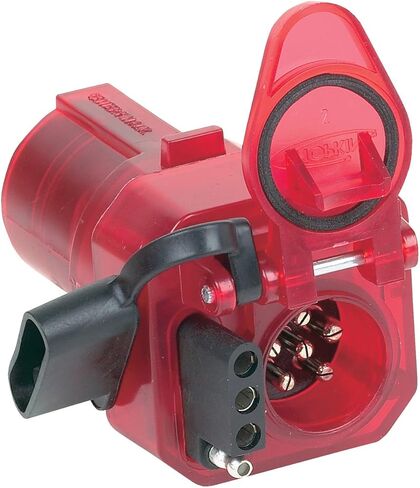 هوبكنز Towing Solutions 47585 7 RV Blade إلى 6 أقطاب مستديرة و4 محول Nite-Glow مسطح in Kuwait