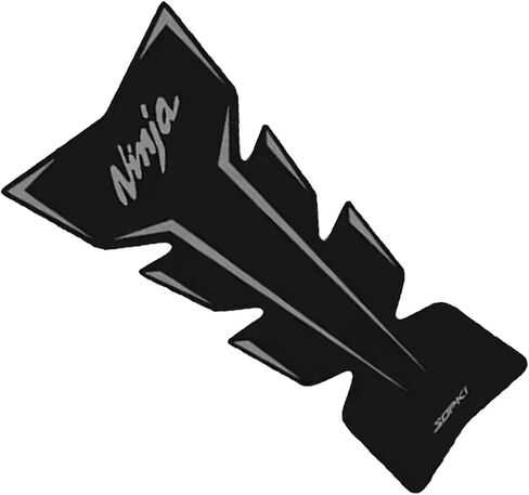 Motorcycle Tank Protector,Compatible Kawasaki Ninja 400 Tank Pad Non-slip Fuel Tank Sticker Kit Rubber Protective Pads (Black) in Saudi Arabia
