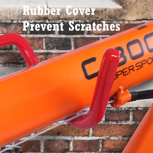 2pcs Bike Wall Mount Hanger Bike Indoor Storage Rack, Foldable Bicycle Hook for Garage Bicycle Wall Holder in Kuwait