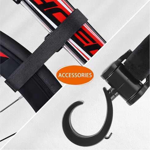 2pcs Bike Wall Mount Hanger Bike Indoor Storage Rack, Foldable Bicycle Hook for Garage Bicycle Wall Holder in Kuwait