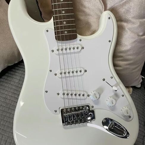 Alnico 5 Strat Pickup Single Coil Pickups Set SSS for Stratocaster Electric Guitar Replacement Part (White) in Kuwait