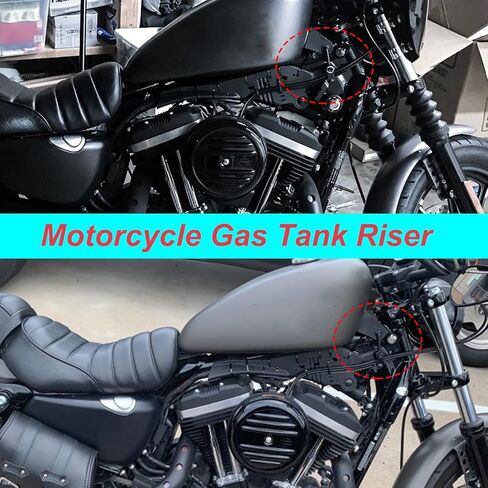 طقم رفع خزان الغاز للدراجة النارية مقاس 2 بوصة لدراجات Harley Sportster Nightsters Iron 883 XL883 1200 48 72 1995-up in Kuwait