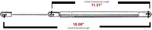 Rear Window Glass Lift Supports Struts Shocks 4185 for 1999-2006 Cadillac Escalade Suburban Tahoe GMC Yukon (Pack of 2) in Saudi Arabia