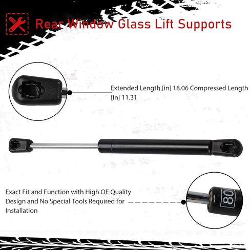 Rear Window Glass Lift Supports Struts Shocks 4185 for 1999-2006 Cadillac Escalade Suburban Tahoe GMC Yukon (Pack of 2) in Saudi Arabia