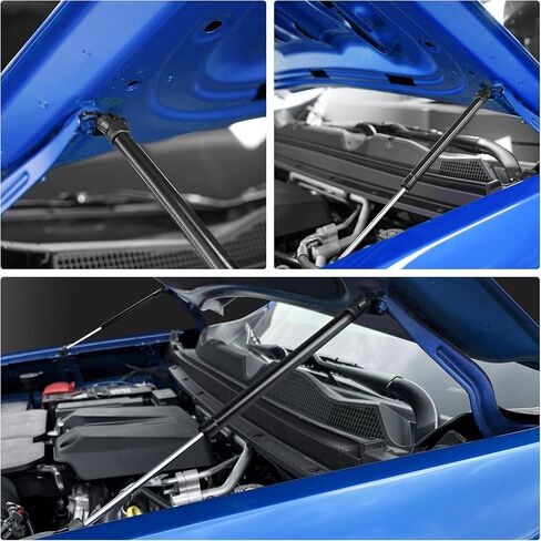 دعامات غطاء محرك السيارة لسيارة Chevy Colorado/Canyon GMC 2023 2024 - دعم رفع غطاء محرك السيارة المُحسّن، بدون صدمات نوابض الغاز الأمامية المثقوبة | متوافق مع ملحقات شيفروليه كولورادو in Kuwait