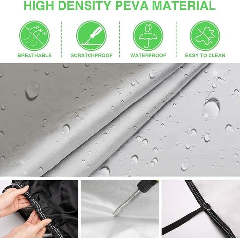 غطاء سيارة بوردان لسيارة رانجلر 1987-2023، غطاء سيارة أسود مقاوم للماء وحماية من جميع الأحوال الجوية، غطاء سيارة خارجي لسيارة رانجلر JK، JL، CJ، YJ، TJ (بابين) in Kuwait