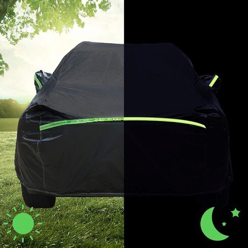 غطاء سيارة بوردان لسيارة رانجلر 1987-2023، غطاء سيارة أسود مقاوم للماء وحماية من جميع الأحوال الجوية، غطاء سيارة خارجي لسيارة رانجلر JK، JL، CJ، YJ، TJ (بابين) in Kuwait