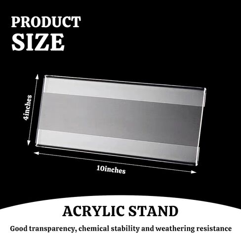 إطار ترخيص أعمال مكون من قطعتين، حامل قائمة بدون حفر مقاس 4 × 10 بوصة، حامل إطار ترخيص أعمال أكريليك، لعرض شهادة ترخيص الأعمال، شيك مصرفي in Kuwait