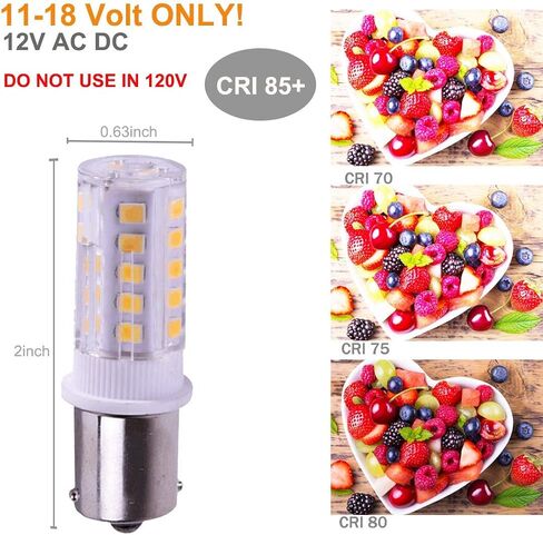 BA15S LED لمبة S8 SC 3W 2700K أبيض دافئ DC حربة قاعدة اتصال واحدة 1156 1141 93 لشاحنة المناظر الطبيعية 12V 24V سيارة RV Camper Marine Boat Trailer Light-6 Pack in Kuwait
