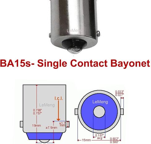 BA15S LED لمبة S8 SC 3W 2700K أبيض دافئ DC حربة قاعدة اتصال واحدة 1156 1141 93 لشاحنة المناظر الطبيعية 12V 24V سيارة RV Camper Marine Boat Trailer Light-6 Pack in Kuwait