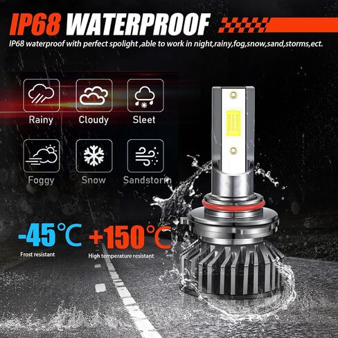 LED Bulbs Combo For 2013-2018 DODGE RAM 1500 2500 3500 Without Projector, 9005 + H11/H9 High/Low Beam + 9145 LED Fog Light Bulbs,6 PCS in Saudi Arabia