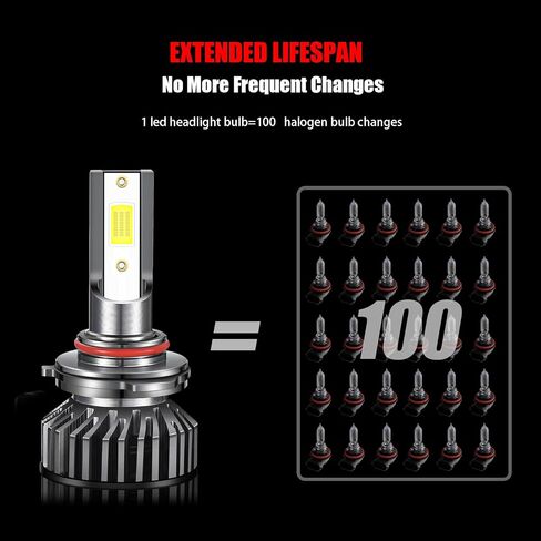 LED Bulbs Combo For 2013-2018 DODGE RAM 1500 2500 3500 Without Projector, 9005 + H11/H9 High/Low Beam + 9145 LED Fog Light Bulbs,6 PCS in Saudi Arabia