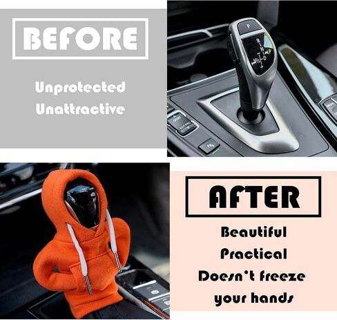 Universal Gear Shift Hoodie - Car Shifter Hoodie - Cute Car Interior Gift, Automotive Decorations Accessories, Black in Saudi Arabia
