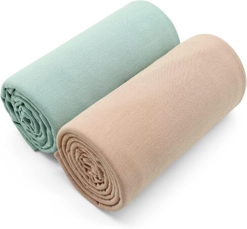Newborn Photography Props Baby Photo Props Wrap Blanket Boys Girls | Soft Stretchy Fabric,2pcs Newborn Blanket,Size 59"x20" for 0-3months Baby,Machine Washable,Sage&Sand in Saudi Arabia