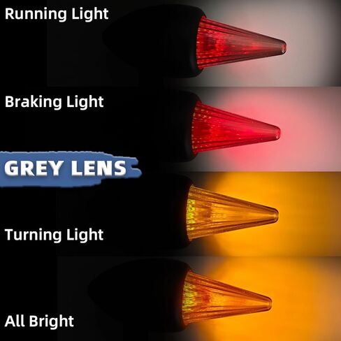 إشارات الانعطاف للدراجات النارية 40 مصباح LED، 2 حزمة، ومضات خلفية مخصصة للفرامل الخلفية للجري، مصابيح خلفية عالمية تناسب سوزوكي ياماها هوندا هارلي دينا بوبر - عدسات مدخنة من الكروم in Kuwait