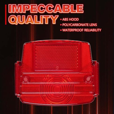 غطاء إضاءة خلفي A & UTV PRO لـ Kawasaki Mule 1990-2020، ملحقات عدسة مصباح إيقاف الفرامل الخلفية، أحمر، استبدال OEM # 23026-1019، أحمر، قطعة واحدة in Saudi Arabia
