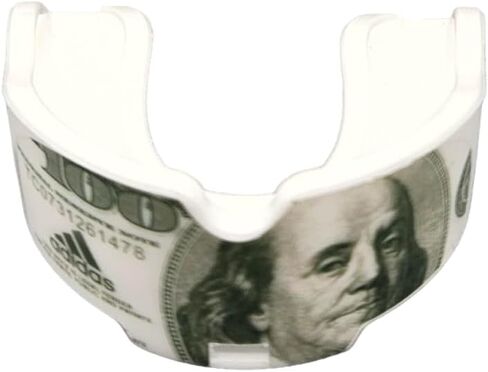 Adidas Benjamins MOUTHGUARD - One Size Fits All, Works with Braces, Includes Optional Tether, for All Sports, Football, Hockey, Lacrosse, Soccer in Kuwait