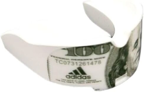 Adidas Benjamins MOUTHGUARD - One Size Fits All, Works with Braces, Includes Optional Tether, for All Sports, Football, Hockey, Lacrosse, Soccer in Kuwait
