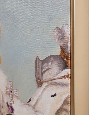 Madison Park Pet Wall Art, Funny Animal Canvas Wall Decor for Bedroom, Printed And Stretched, Framed, Ready To Hang, Classic Parody, Study, Living Room Décor - Bohemian Cat Pet Portrait in Kuwait