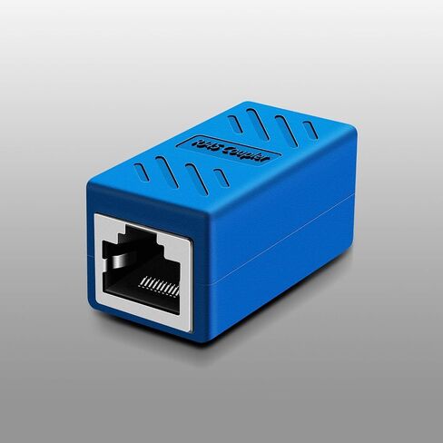 وصلة RJ45، وصلة إيثرنت Cat6 RJ45، موصلات الشبكة لكابل إيثرنت Cat7/Cat6/Cat5e/Cat5 - وصلة كابل الشبكة أنثى إلى أنثى (حزمة زرقاء-5) in Kuwait