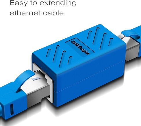 وصلة RJ45، وصلة إيثرنت Cat6 RJ45، موصلات الشبكة لكابل إيثرنت Cat7/Cat6/Cat5e/Cat5 - وصلة كابل الشبكة أنثى إلى أنثى (حزمة زرقاء-5) in Kuwait