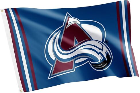 Colorado Avalanche Flag NHL 100% Polyester Indoor Outdoor 3x5 feet National Hockey League Team Flags (Flag G) in Saudi Arabia