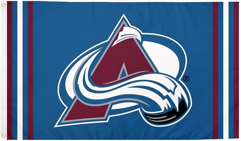 علم كولورادو أفالانش NHL 100% بوليستر للاستخدام الداخلي والخارجي 3 × 5 أقدام أعلام فريق دوري الهوكي الوطني (علم G) in Kuwait