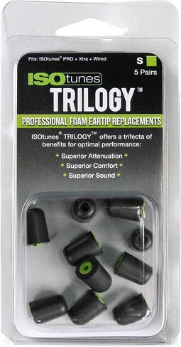 ISOtunes TRILOGY™ Foam Replacement Eartips for ISOtunes PRO, Xtra, Wired (5 pair pack) (Large, Blue) in Saudi Arabia