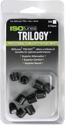 ISOtunes TRILOGY™ Foam Replacement Eartips for ISOtunes PRO, Xtra, Wired (5 pair pack) (Large, Blue) in Saudi Arabia