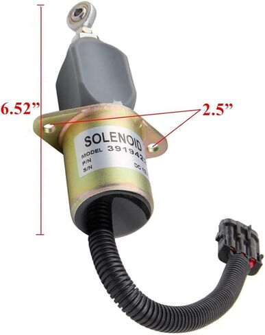 3919422 12V إيقاف تشغيل الوقود الملف اللولبي صمام الملف اللولبي المتوافق مع Ford 5.9L 8.3L Cummins Yanmar Synchro Start Diesel 2-1/2 تباعد الترباس SA-4026-12 SA402612 1752ES in Kuwait