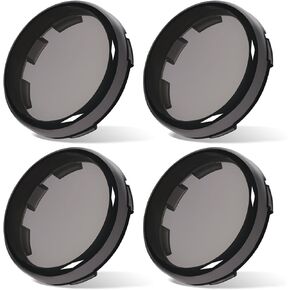 Benlari 2inch Smoke Bullet Turn Signal Light Lens Cover Anti-scratch Lenses Fit for Harley Touring Street Glide Road Glide Road King Electra Glide Softail Dyna Sportster Iron883 1200 (2)