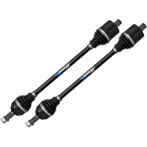 SuperATV Heavy Duty Rhino 2.0 Rear Axles for Polaris RZR XP 1000 / Turbo, Rear Pair, Made with 4340 Chromoly Steel-Stronger Than Stock, Heat Treated, 4mm Increase in Shaft Size, See Fitment