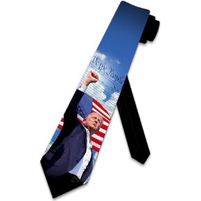Three Rooker Trump Ties Mens MAGA Necktie We the People Tie for Men Patriotic Neckties